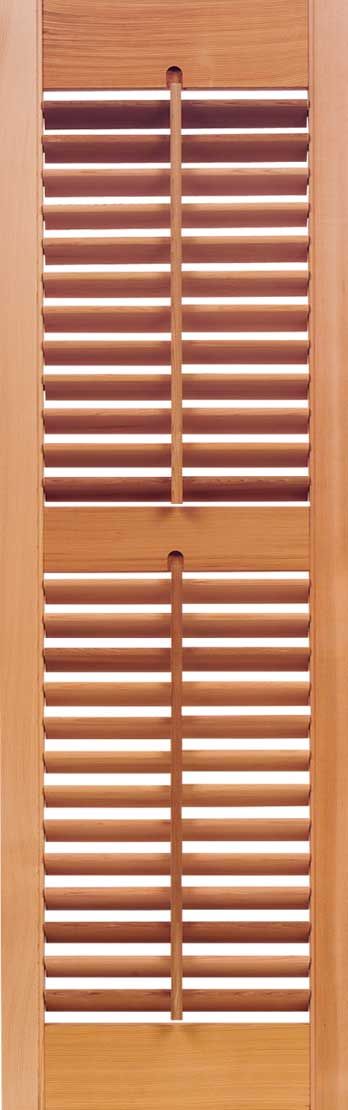 Plantation Movable 1 7/8" Louver Exterior Cedar Shutters (pair): Larson ...