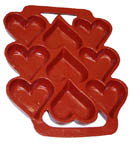 Heart Cookie Pan, Red