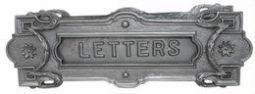 European inspired design cast iron letter slot