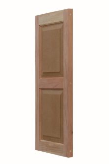 PlacerCraft Cedar w/Composite Panel Exterior Shutter (2 pack)