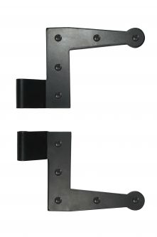Suffolk Style L-Hinge 1/2" offset, Galvanized Steel (pair)