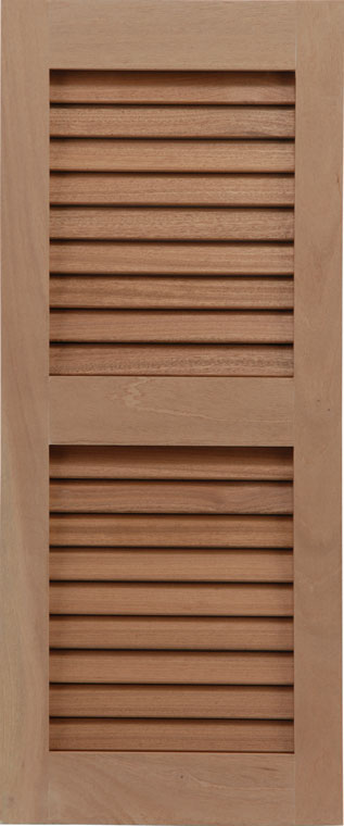 Sapele Mahogany Louver Shutters | Wooden Window Shutters Exterior