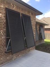 American 2" Wide Louver Decorative Aluminum Bahama Shutter