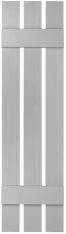 Mid-America 12" Standard Board & Batten Exterior Vinyl Shutters 3 Board Spaced (2 pack)