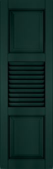 Atlantic Architectural - Panel/Louver/Panel Combination Style Exterior Shutter (2 pack)