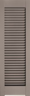 Atlantic Architectural - Louvered Colonial Exterior Shutter with Horns (2 pack)