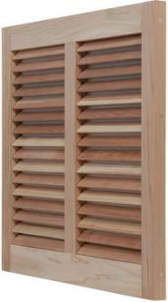 PlacerCraft Red Grandis Bahama Style Exterior Shutter (each)