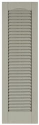 Perfect Shutters 9" Louvered Single Wide Exterior Vinyl Shutter (2 pack)